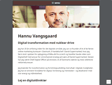 Tablet Screenshot of hannuvangsgaard.dk